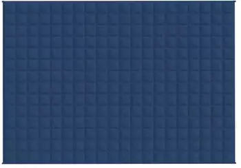 vidaXL Gewichtsdecke Blau 135x200 cm 6 kg Stoff (3154852)