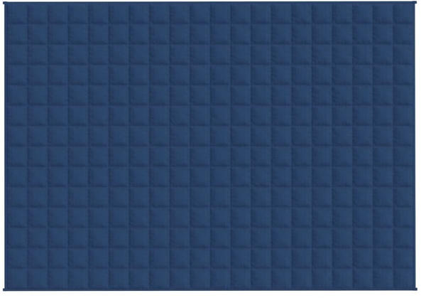 vidaXL Gewichtsdecke Blau 135x200 cm 6 kg Stoff (3154852)