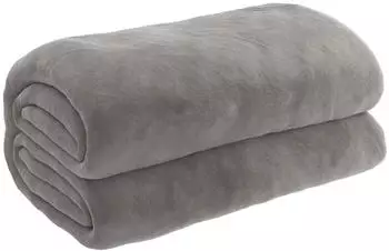 vidaXL Gewichtsdecke mit Bezug Grau 200x200 cm 9 kg Stoff (350832)