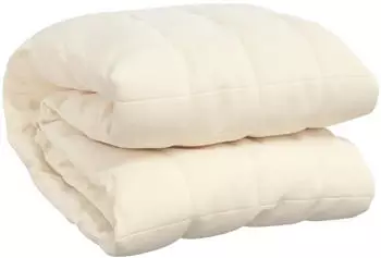 vidaXL Gewichtsdecke Hellcreme 122x183 cm 5 kg Stoff (3154865)