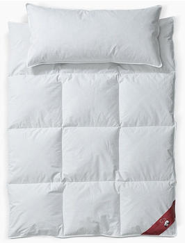 Ribeco Betten-Set Johanna silberweiß 155x220 cm weiß leicht