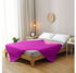 Wometo 2 Stück Microfaser Sommer Steppbett im Wende-Design 135x200 lila und pink