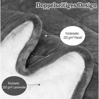 Woltu doppelseitige Gewichtsdecke Anti Stress Grau150x200 11kg – Ein Gefühl wie eine Umarmung: Die Woltu doppelseitige Gewichtsdecke Anti Stress Grau150x200 11kg