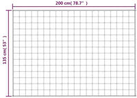 vidaXL Gewichtsdecke Blau 135x200 cm 10 kg Stoff