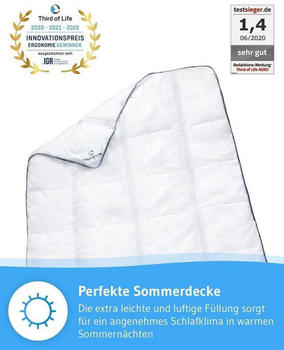 Third of Life AERO ActiveClima Sommerdecke mit innovativer 135x200 cm