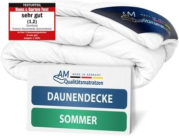 DormiGood Premium Daunendecke Sommerdecke 220x240 cm