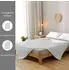 Wometo MicrofaserSteppbett im Wende-Design 155x220 – weiß und hellgrau farbig & bunt (wo1479-013)