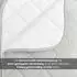 Wometo MicrofaserSteppbett im Wende-Design 155x220 – weiß und hellgrau farbig & bunt (wo1479-013)