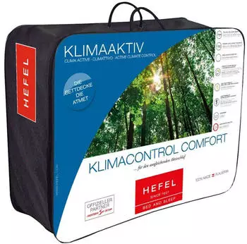 Hefel KlimaControl Sommerdecke 155x220 cm (5213SD) – Hochwertige Materialien für besten Schlafkomfort