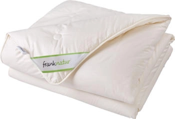 franknatur Ganzjahresdecke Lyocell Tencel Bio 135x200 cm wei&szlig; (8452)