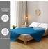 Wometo MicrofaserSteppbett im Wende-Design 155x220 – dunkelblau und blau farbig & bunt (wo1479-018)