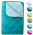 Wometo MicrofaserSteppbett im Wende-Design 155x220 – türkis und hellblau farbig & bunt (wo1479-015)