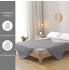 Wometo MicrofaserSteppbett im Wende-Design 155x220 – grau und hellgrau farbig & bunt (wo1479-017)