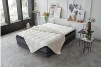 Yatas Bedding Naturhaarbettdecke "Superwashed Wolle, Bettdecke 135x200, 200x200 cm &