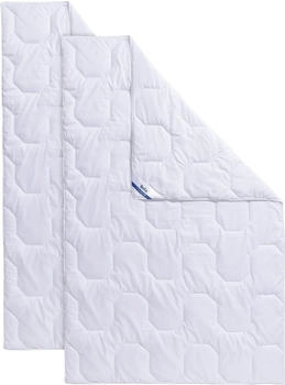 BeCo Microfaserbettdecke 2 f&uuml;r 1 leicht 155x220cm