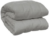vidaXL Gewichtsdecke Grau 120x180 cm 5 kg Stoff