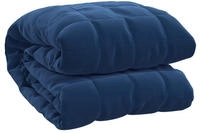 vidaXL Gewichtsdecke Blau 137x200 cm 10 kg Stoff