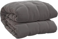 vidaXL Gewichtsdecke Grau 152x203 cm 11 kg Stoff