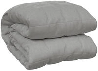 vidaXL Gewichtsdecke Grau 220x240 cm 15 kg Stoff