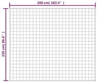vidaXL Gewichtsdecke Blau 220x260 cm 15 kg Stoff