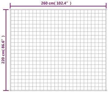 vidaXL Gewichtsdecke 220x260cm 15kg (350749)