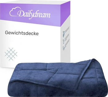Dailydream Gewichtsdecke Fleece 135x200cm 6kg blau