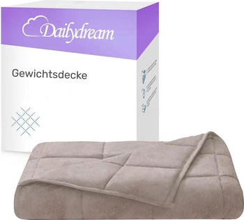 Dailydream Gewichtsdecke Fleece 135x200cm 6kg rosa