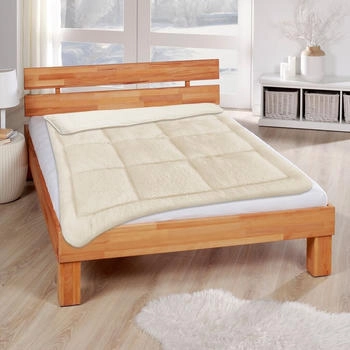 Bestlivings Lammflor-Steppdecke 135x200+80x40cm