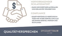 SPESSARTTRAUM Daunenbettdecke "First Class" warm F&uuml;llung