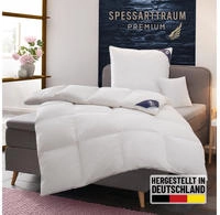 SPESSARTTRAUM G&auml;nsedaunenbettdecke "Premium****, hergestellt in Deutschland,