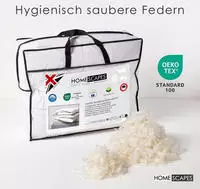 Homescapes - Leichte Sommerbettdecke W&auml;rmeklasse 2, Federbettdecke Mit G&auml;nsefedern