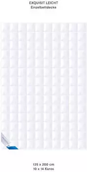 Böhmerwald Exquisit leicht 200x200cm