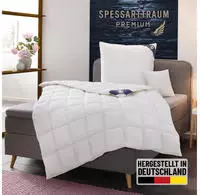 SPESSARTTRAUM G&auml;nsedaunenbettdecke "Premium****, hergestellt in Deutschland,