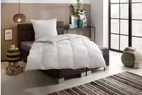 OTTO home Daunenbettdecke + 3-Kammer-Kopfkissen "Lasse, Bettdecke 135x200 cm, 155x220
