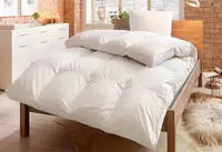 OTTO home Daunenbettdecke + 3-Kammer-Kopfkissen "Lasse, Bettdecke 135x200 cm, 155x220
