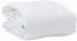 vidaXL Bettdecke weiß 155x220cm Polyester
