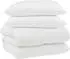 vidaXL Winterbettdecke mit Kissen, 3-tlg., weiß, Mikrofaser (3377759)