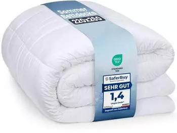 Utopia Bedding Bettdecke 4 Jahreszeiten Leicht Mikrofaser 220x260cm Weiß (EU0641)