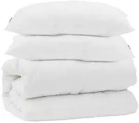 vidaXL Bettdecken Set 3 pcs Wei&szlig; Mikrofaser und Daunenfedern