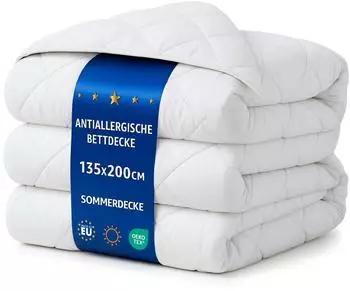 Amazinggirl Sommerbettdecke Mikrofaser 135x200cm Oeko-Tex (localization_B084Z67R2R)