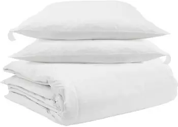 vidaXL Bettdecken-Set mit Kissen, 3-tlg., wei&szlig;, Daunenfeder (3376989)