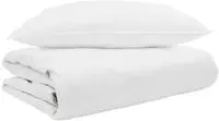 vidaXL Sommerdecke mit Kissen 2 pcs Wei&szlig; Daunenfeder