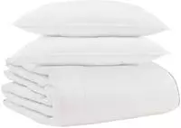 vidaXL Winterbettdecke mit Kissen 3 Stk. Wei&szlig; Daunenfeder