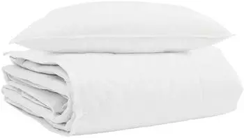 vidaXL Winterbettdecke mit Kissen, Daunenfeder, weiß, 2-tlg. (3376313)