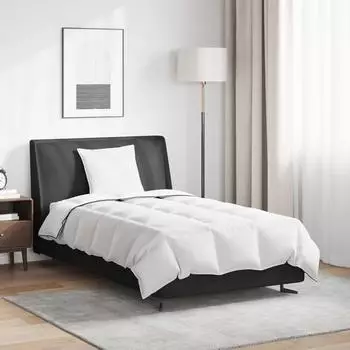 vidaXL Winterbettdecke mit Kissen, Daunenfeder, wei&szlig; (3376175)