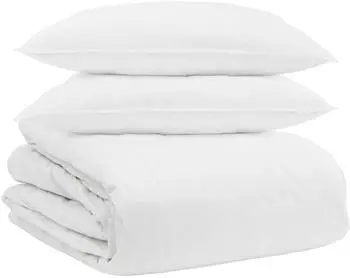 vidaXL Bettdecken-Set mit Kissen, wei&szlig;, Daunenfeder, 3-tlg. (3377091)