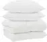 vidaXL Winterbettdecke mit Kissen, 3-tlg., weiß, Mikrofaser (3377858)