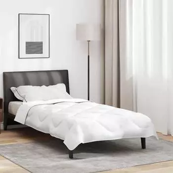 vidaXL Bettdecke weiß, Mikrofaser, 155x220cm