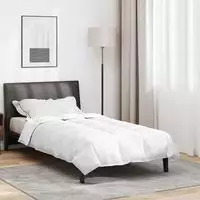 vidaXL Winterbettdecke 140 x 220 cm Winter Feder Wei&szlig; Atmungsaktiv