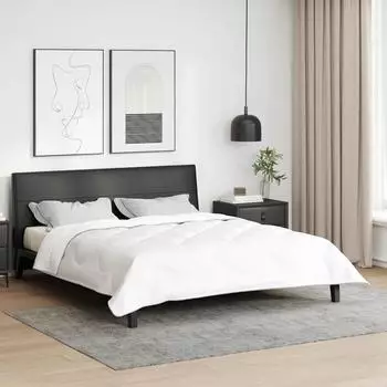 vidaXL 2-in-1 Bettdecke wei&szlig; 240x260cm Mikrofaser (42007792)